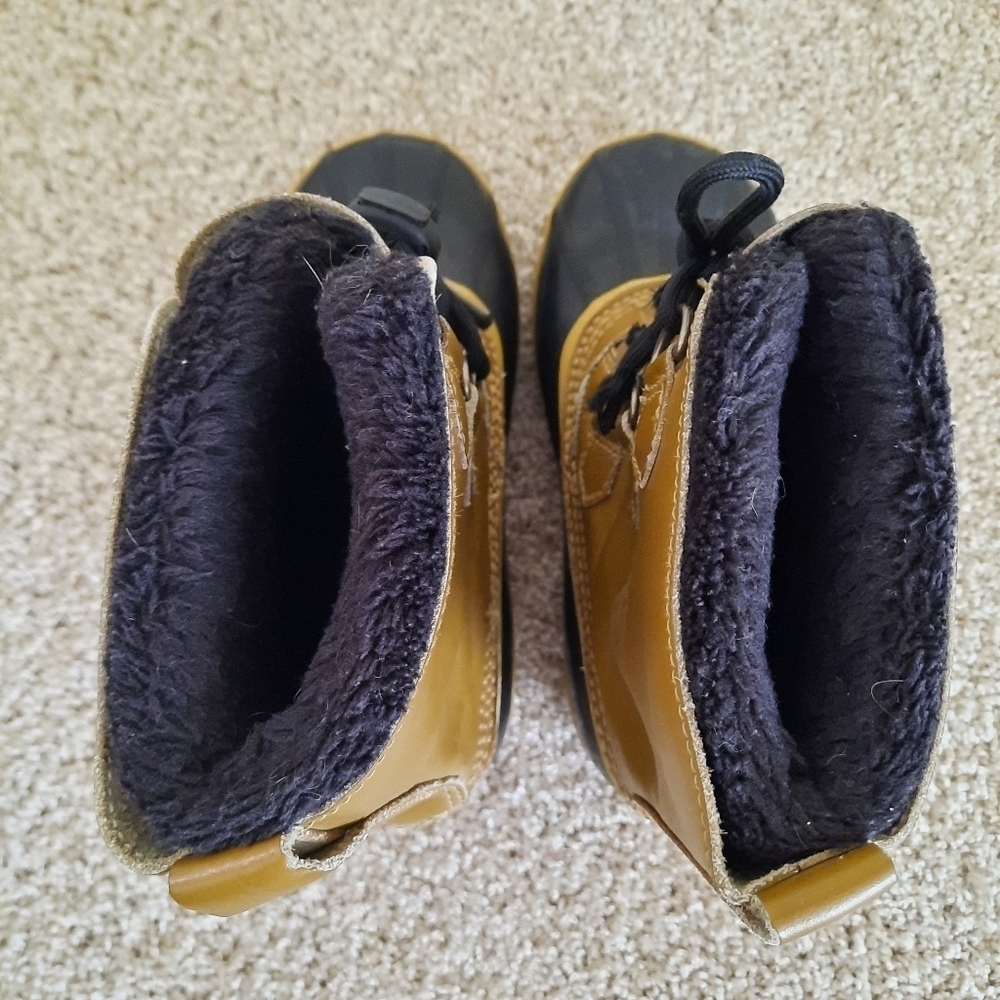 Sorel Tan Leather Waterproof Winter Snow Boots With Liners NY1443-259 Size 5 - Picture 9 of 13